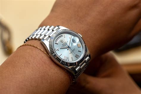 new rolex day date platinum|rolex day date platinum 40mm.